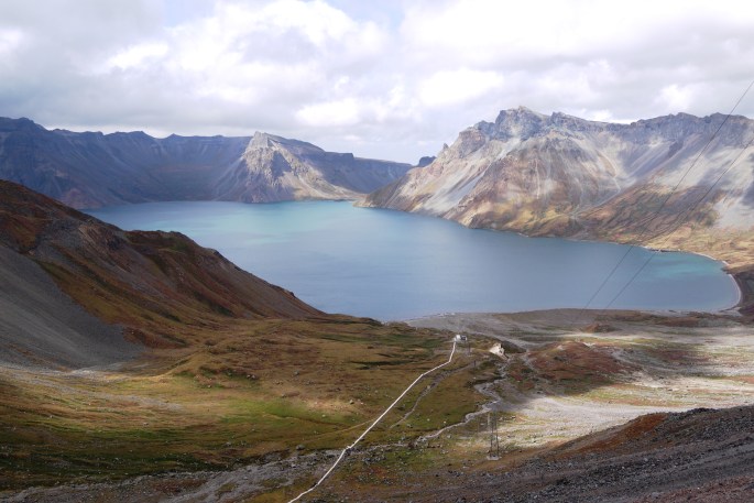 Lake Chon panorama view